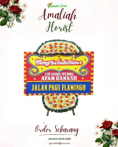 Bunga Papan Congratulation di Batu Merah